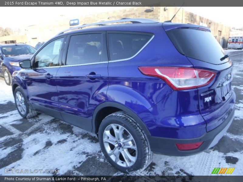 Deep Impact Blue Metallic / Charcoal Black 2015 Ford Escape Titanium 4WD