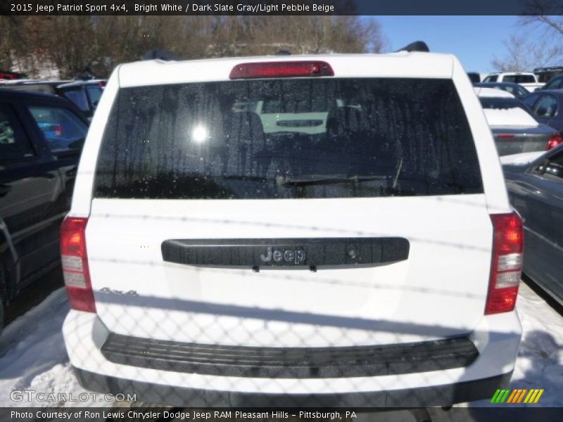 Bright White / Dark Slate Gray/Light Pebble Beige 2015 Jeep Patriot Sport 4x4