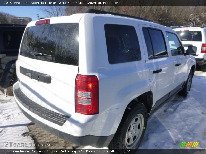 Bright White / Dark Slate Gray/Light Pebble Beige 2015 Jeep Patriot Sport 4x4