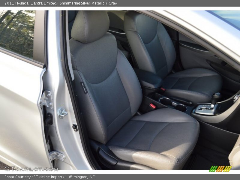 Shimmering Silver Metallic / Gray 2011 Hyundai Elantra Limited