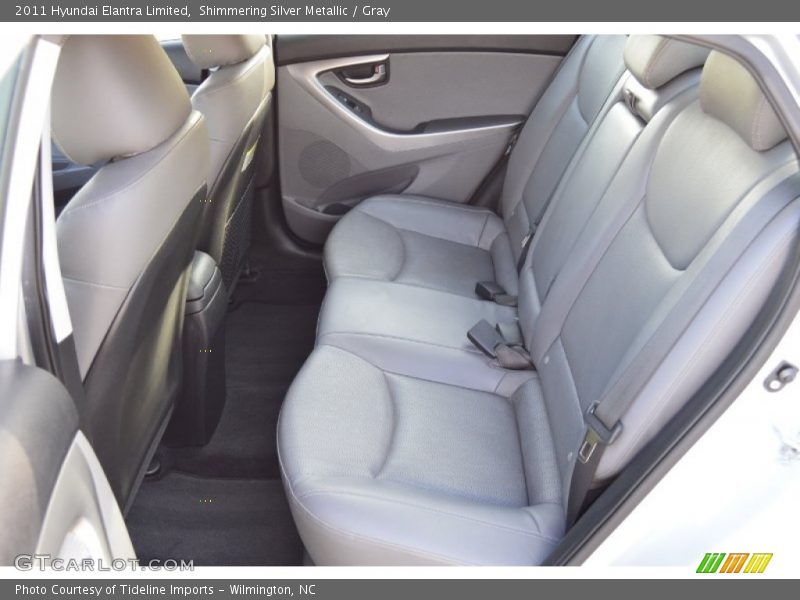 Shimmering Silver Metallic / Gray 2011 Hyundai Elantra Limited