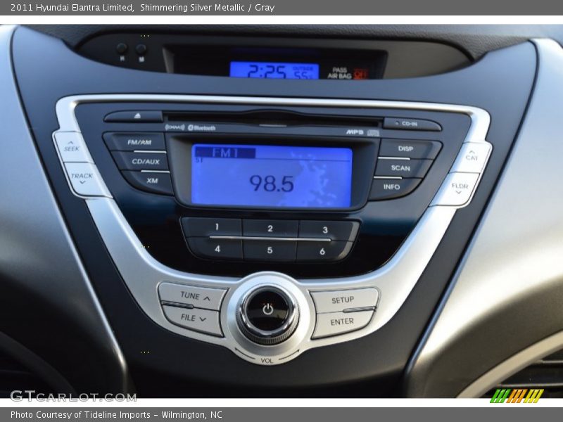 Shimmering Silver Metallic / Gray 2011 Hyundai Elantra Limited