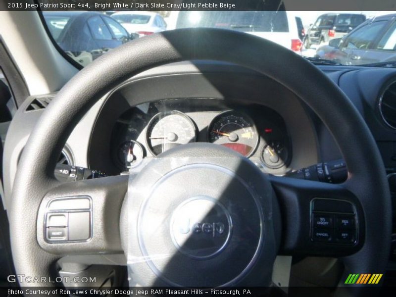 Bright White / Dark Slate Gray/Light Pebble Beige 2015 Jeep Patriot Sport 4x4