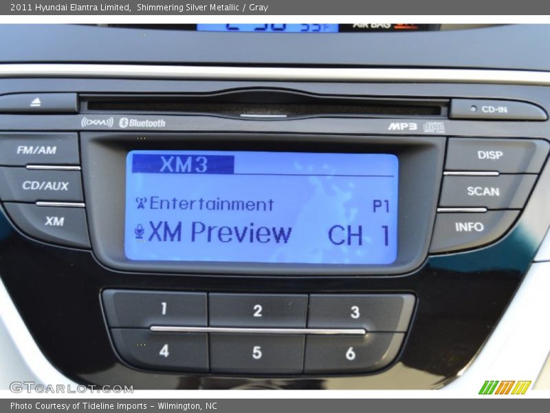 Shimmering Silver Metallic / Gray 2011 Hyundai Elantra Limited