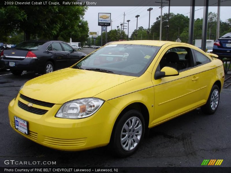 Rally Yellow / Ebony 2009 Chevrolet Cobalt LT Coupe