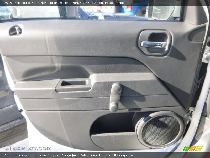 Bright White / Dark Slate Gray/Light Pebble Beige 2015 Jeep Patriot Sport 4x4