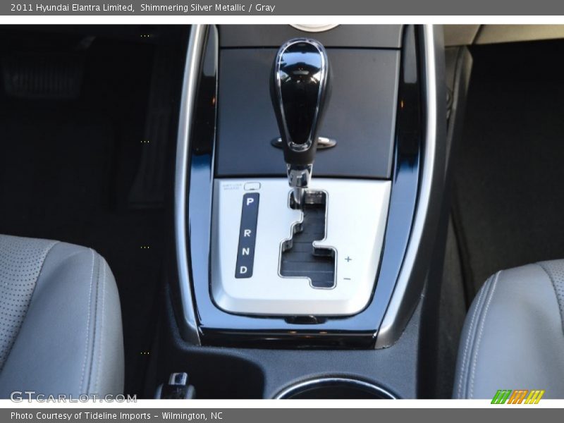 Shimmering Silver Metallic / Gray 2011 Hyundai Elantra Limited