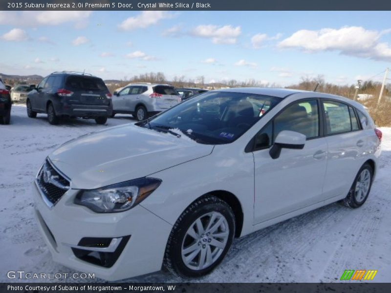 Crystal White Silica / Black 2015 Subaru Impreza 2.0i Premium 5 Door