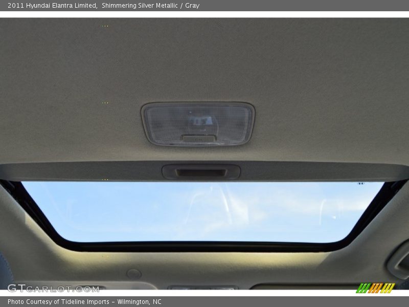 Shimmering Silver Metallic / Gray 2011 Hyundai Elantra Limited
