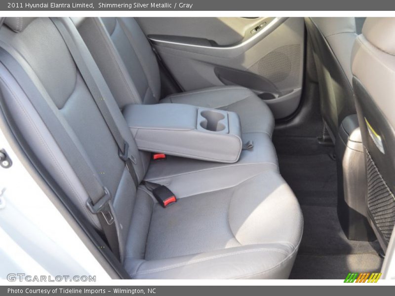 Shimmering Silver Metallic / Gray 2011 Hyundai Elantra Limited