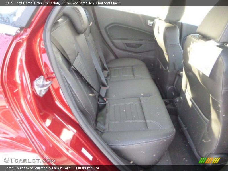 Ruby Red Metallic / Charcoal Black 2015 Ford Fiesta Titanium Sedan