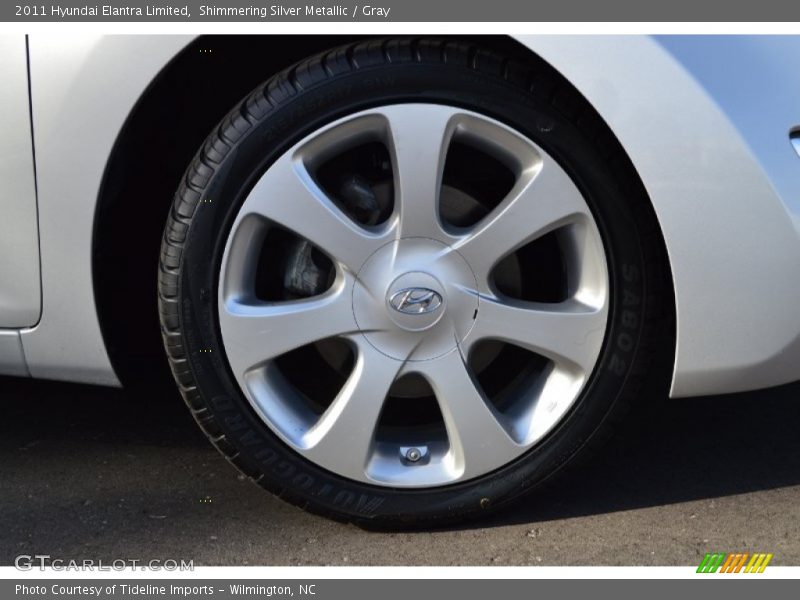 Shimmering Silver Metallic / Gray 2011 Hyundai Elantra Limited
