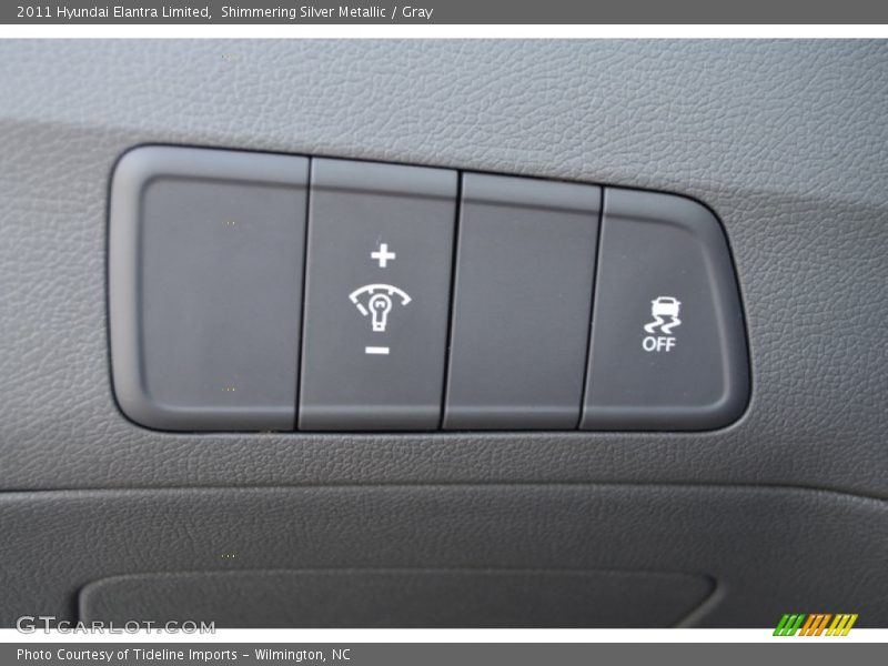Shimmering Silver Metallic / Gray 2011 Hyundai Elantra Limited