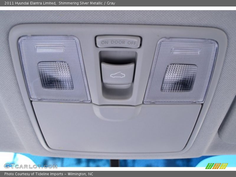 Shimmering Silver Metallic / Gray 2011 Hyundai Elantra Limited