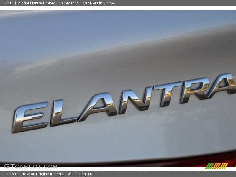 Shimmering Silver Metallic / Gray 2011 Hyundai Elantra Limited