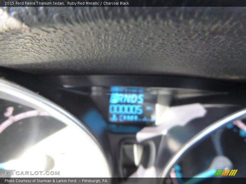 Ruby Red Metallic / Charcoal Black 2015 Ford Fiesta Titanium Sedan