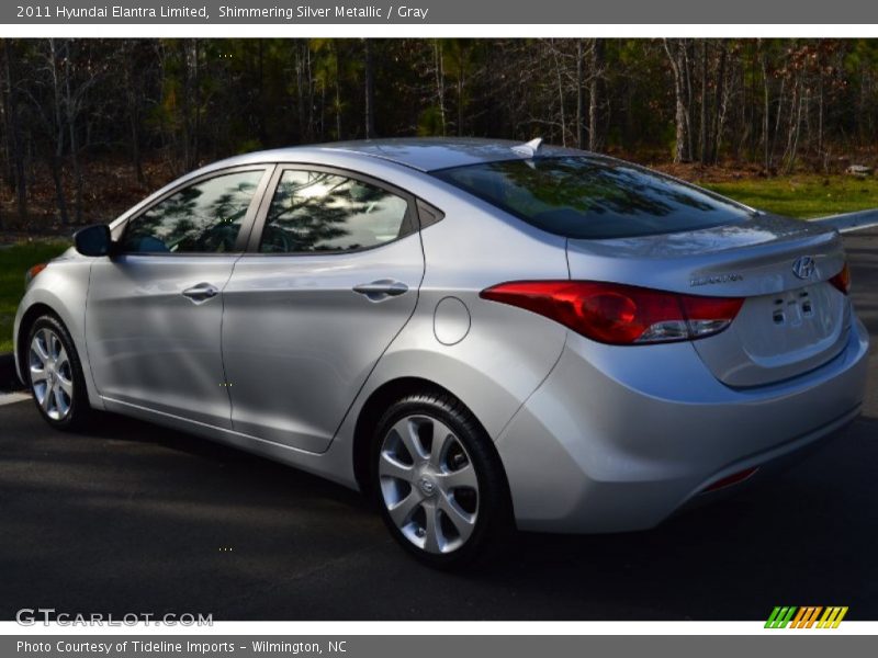 Shimmering Silver Metallic / Gray 2011 Hyundai Elantra Limited