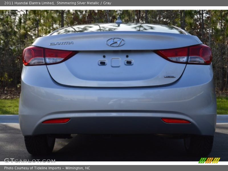 Shimmering Silver Metallic / Gray 2011 Hyundai Elantra Limited