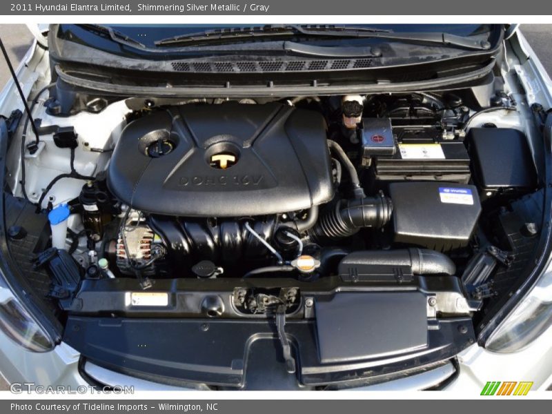 Shimmering Silver Metallic / Gray 2011 Hyundai Elantra Limited