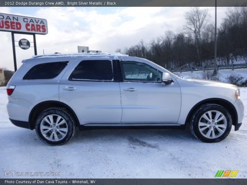 Bright Silver Metallic / Black 2012 Dodge Durango Crew AWD