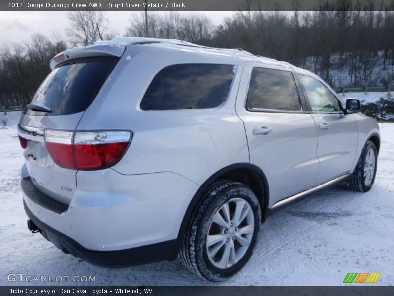 Bright Silver Metallic / Black 2012 Dodge Durango Crew AWD