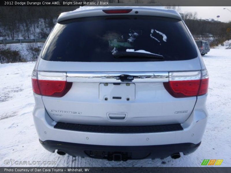 Bright Silver Metallic / Black 2012 Dodge Durango Crew AWD