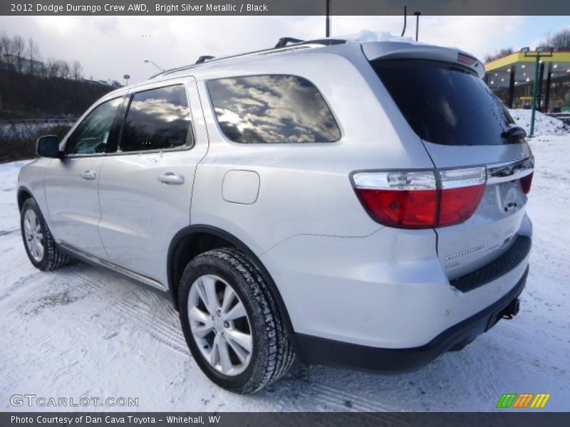 Bright Silver Metallic / Black 2012 Dodge Durango Crew AWD