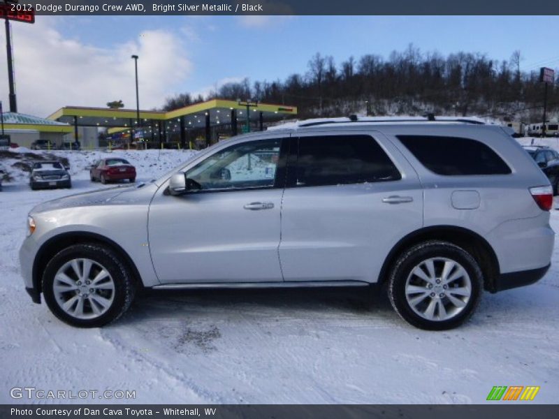 Bright Silver Metallic / Black 2012 Dodge Durango Crew AWD