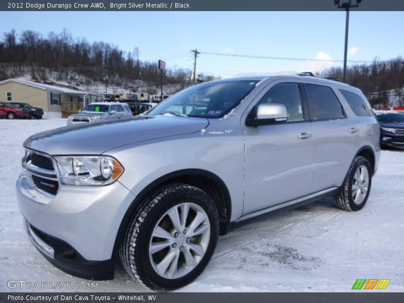 Bright Silver Metallic / Black 2012 Dodge Durango Crew AWD
