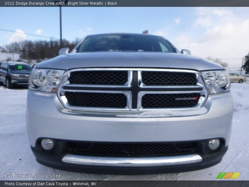 Bright Silver Metallic / Black 2012 Dodge Durango Crew AWD