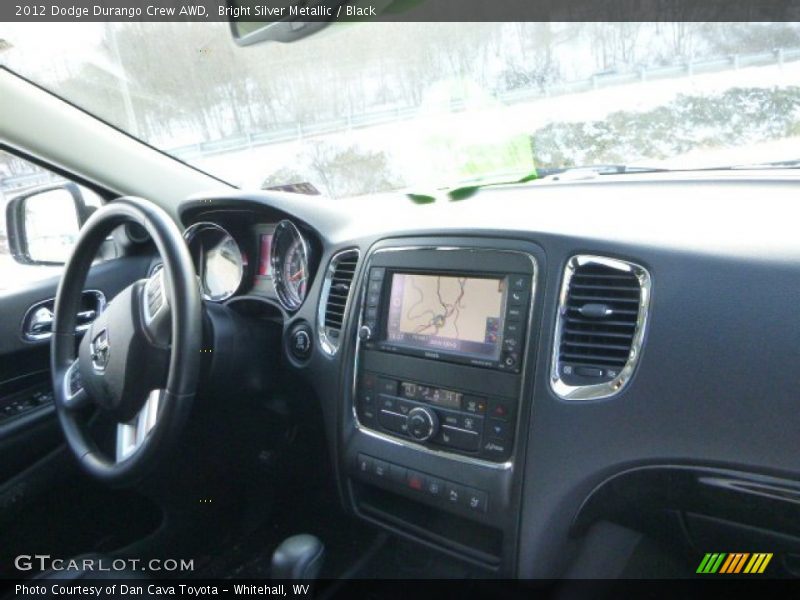 Bright Silver Metallic / Black 2012 Dodge Durango Crew AWD