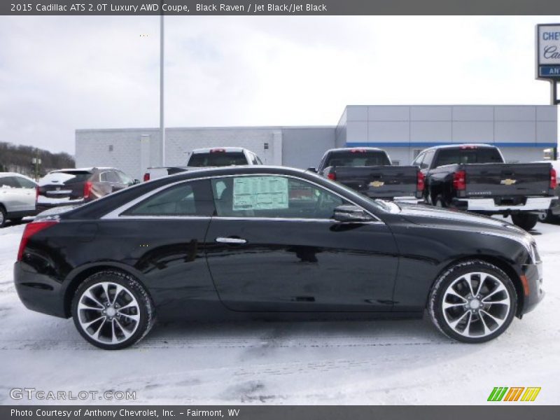 Black Raven / Jet Black/Jet Black 2015 Cadillac ATS 2.0T Luxury AWD Coupe