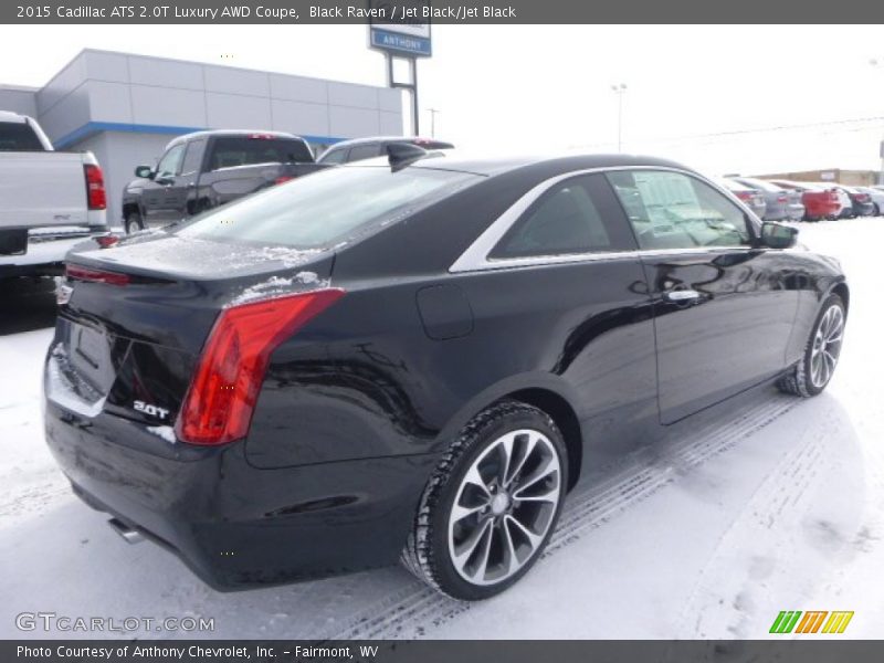 Black Raven / Jet Black/Jet Black 2015 Cadillac ATS 2.0T Luxury AWD Coupe