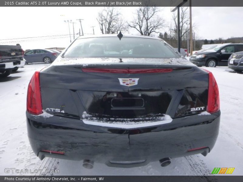 Black Raven / Jet Black/Jet Black 2015 Cadillac ATS 2.0T Luxury AWD Coupe