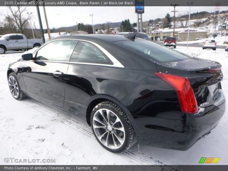 Black Raven / Jet Black/Jet Black 2015 Cadillac ATS 2.0T Luxury AWD Coupe