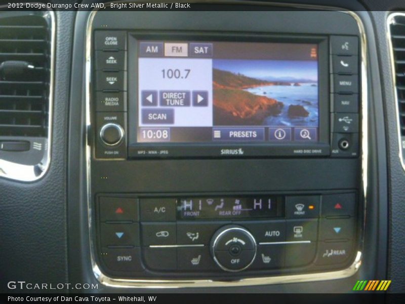 Bright Silver Metallic / Black 2012 Dodge Durango Crew AWD