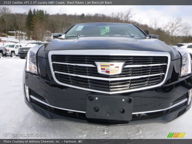 Black Raven / Jet Black/Jet Black 2015 Cadillac ATS 2.0T Luxury AWD Coupe