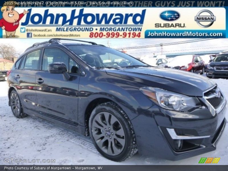 Dark Gray Metallic / Black 2015 Subaru Impreza 2.0i Sport Premium 5 Door