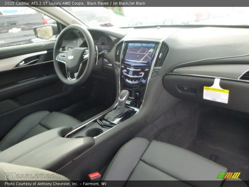 Black Raven / Jet Black/Jet Black 2015 Cadillac ATS 2.0T Luxury AWD Coupe