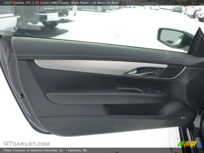 Black Raven / Jet Black/Jet Black 2015 Cadillac ATS 2.0T Luxury AWD Coupe