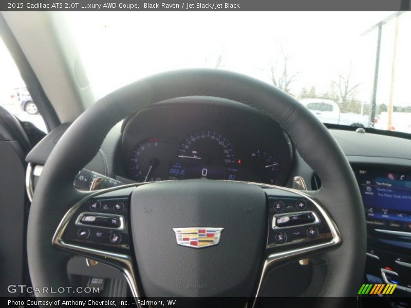 Black Raven / Jet Black/Jet Black 2015 Cadillac ATS 2.0T Luxury AWD Coupe