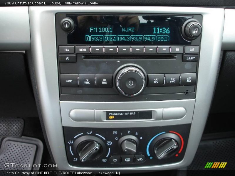 Rally Yellow / Ebony 2009 Chevrolet Cobalt LT Coupe