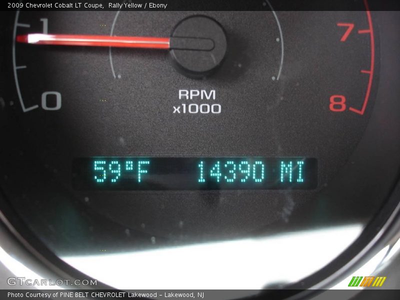Rally Yellow / Ebony 2009 Chevrolet Cobalt LT Coupe