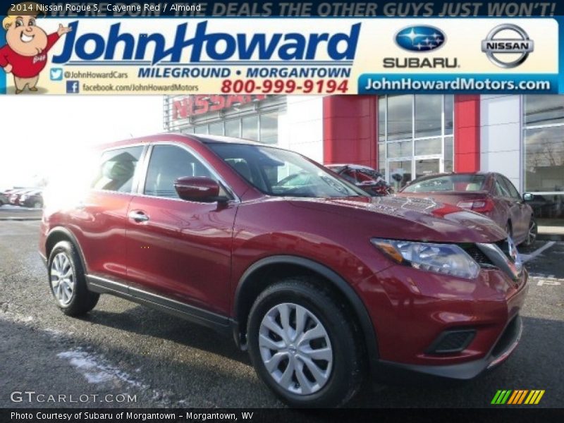 Cayenne Red / Almond 2014 Nissan Rogue S
