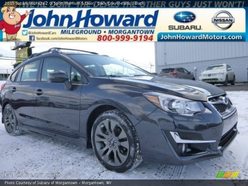 Dark Gray Metallic / Black 2015 Subaru Impreza 2.0i Sport Premium 5 Door