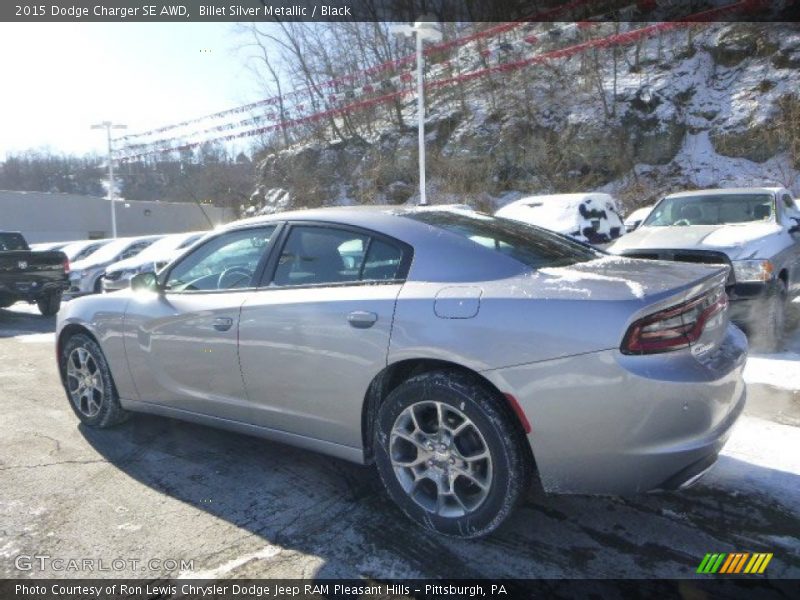Billet Silver Metallic / Black 2015 Dodge Charger SE AWD