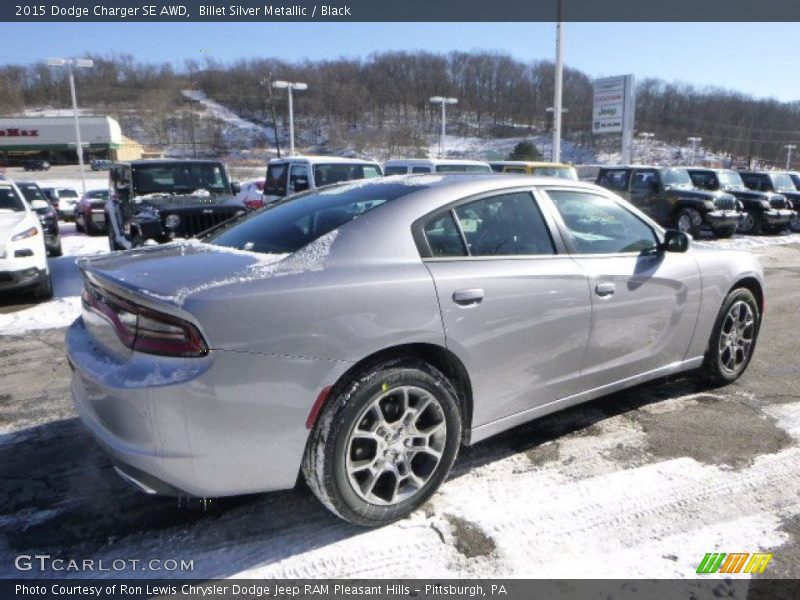 Billet Silver Metallic / Black 2015 Dodge Charger SE AWD