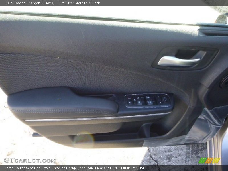 Billet Silver Metallic / Black 2015 Dodge Charger SE AWD