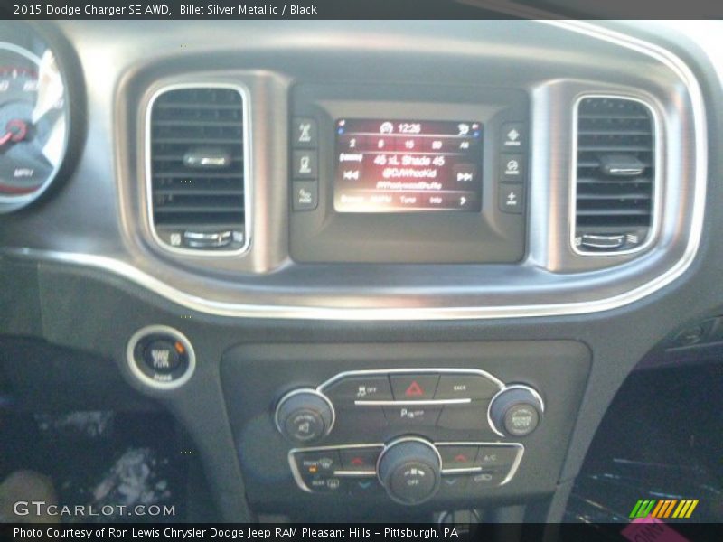 Billet Silver Metallic / Black 2015 Dodge Charger SE AWD