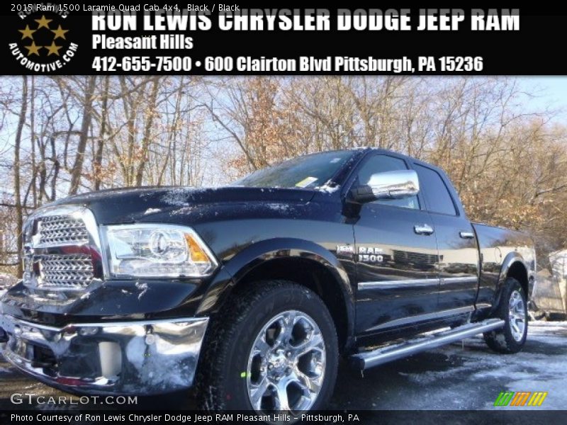 Black / Black 2015 Ram 1500 Laramie Quad Cab 4x4